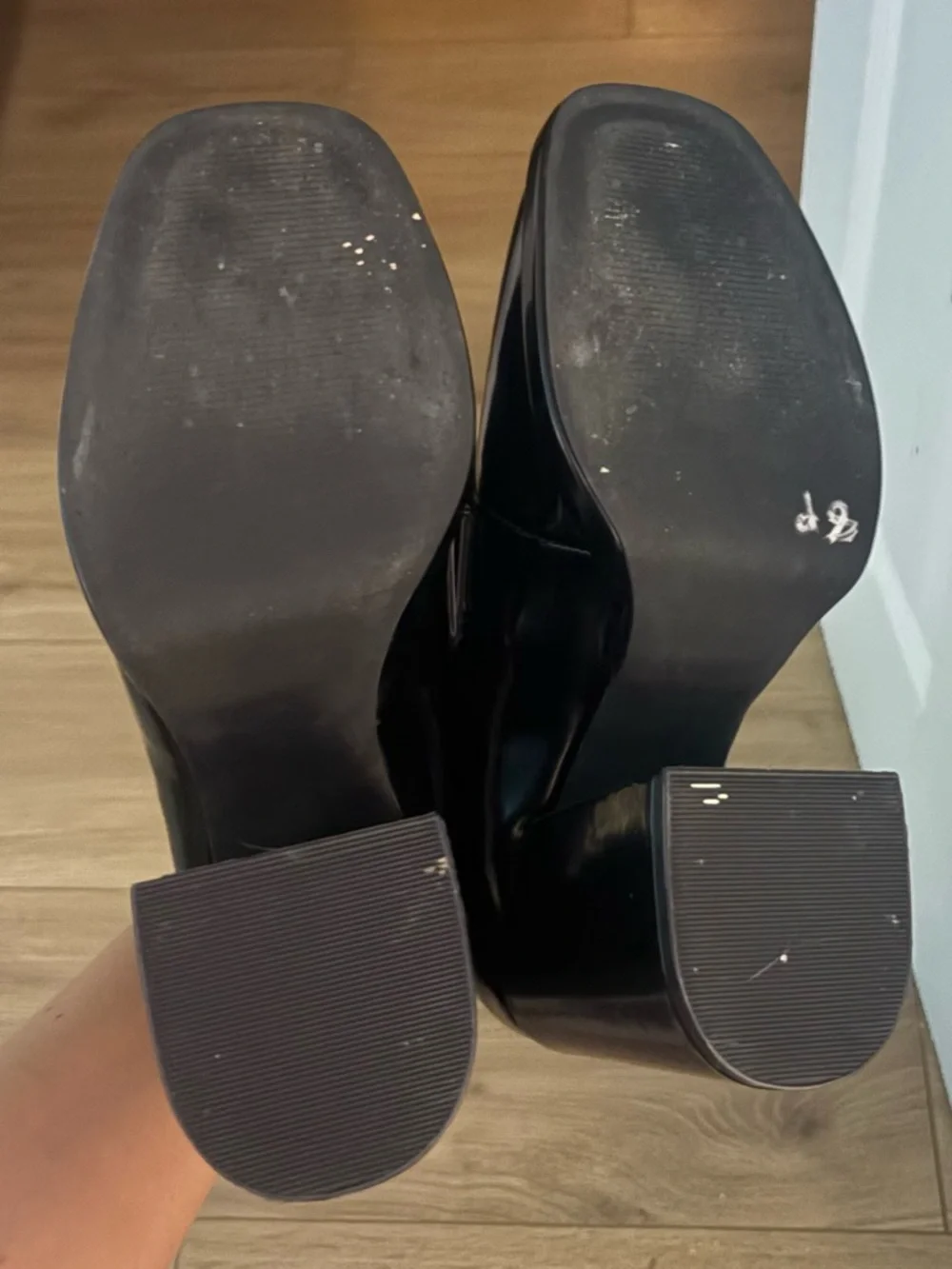 Steve Madden Platform Block Heel Loafers Black - Picture 5 of 5